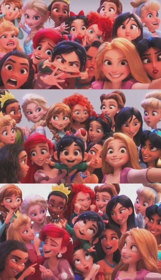 Imagemengraçada Das Princesas Disney Do Filme Detona Ralph.
