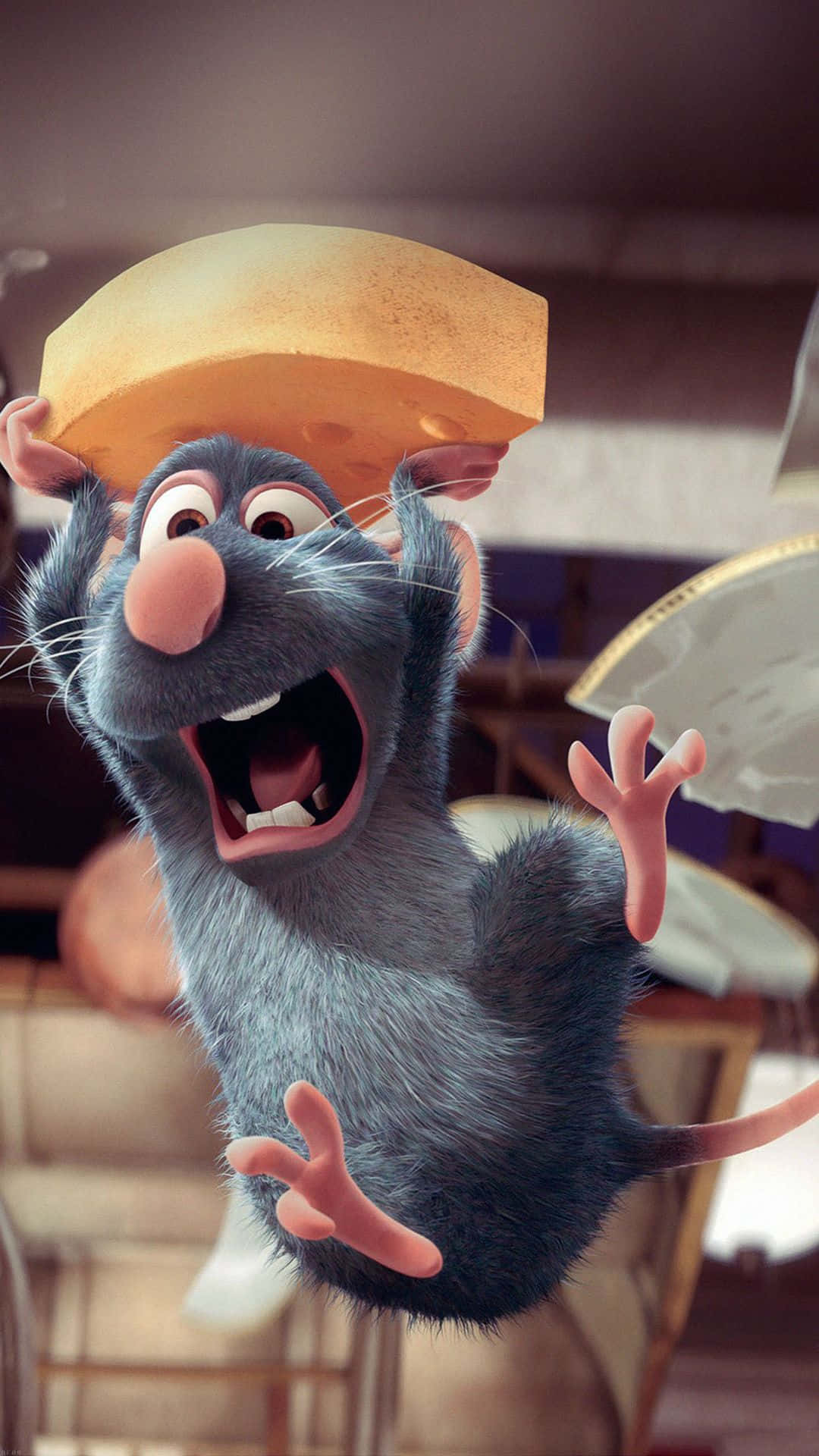 Sjovt Disney Ratatouille Remy billedskrivebords tapet