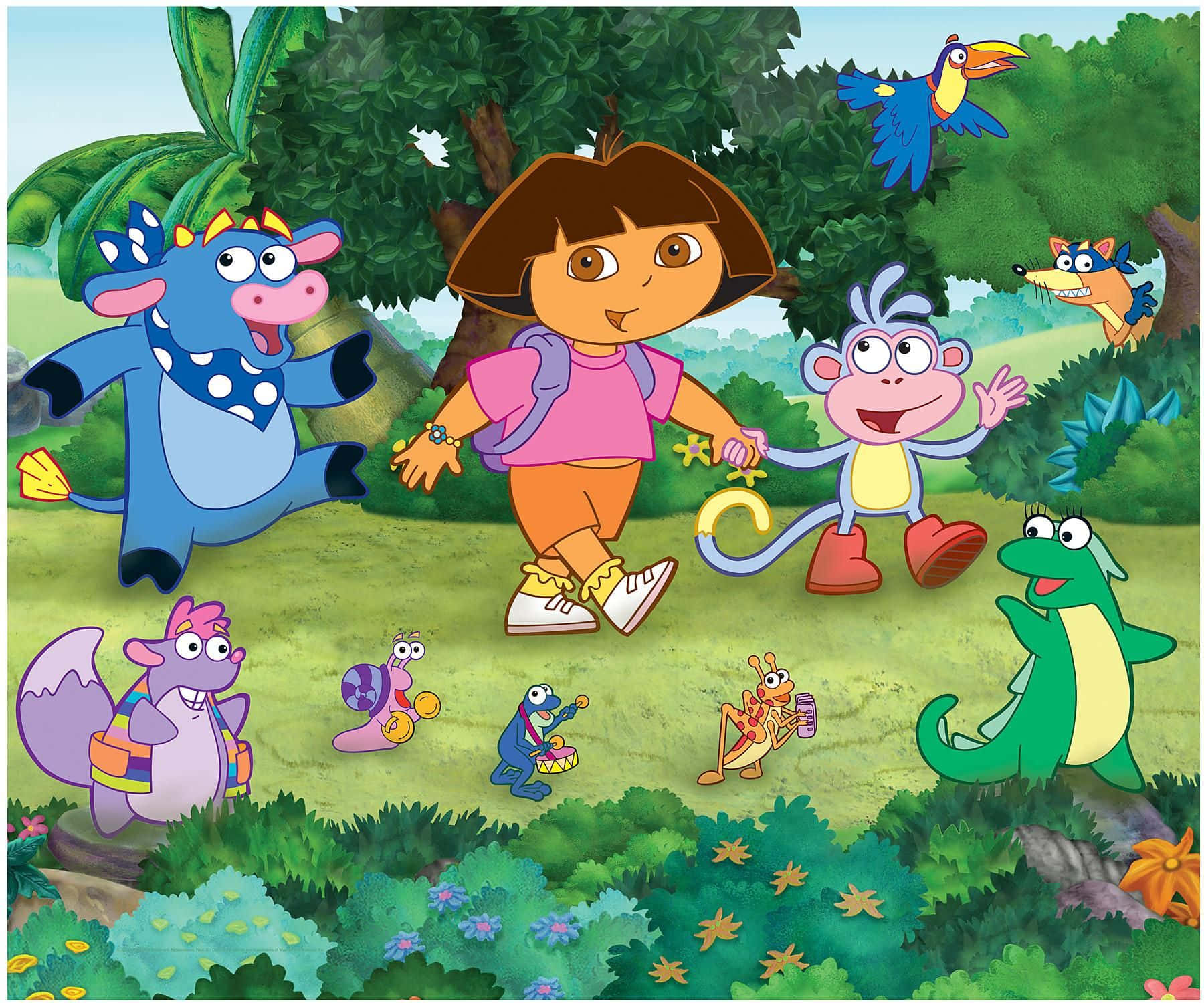 Download Everyone loves a bit of Dora mischief! Wallpaper | Wallpapers.com