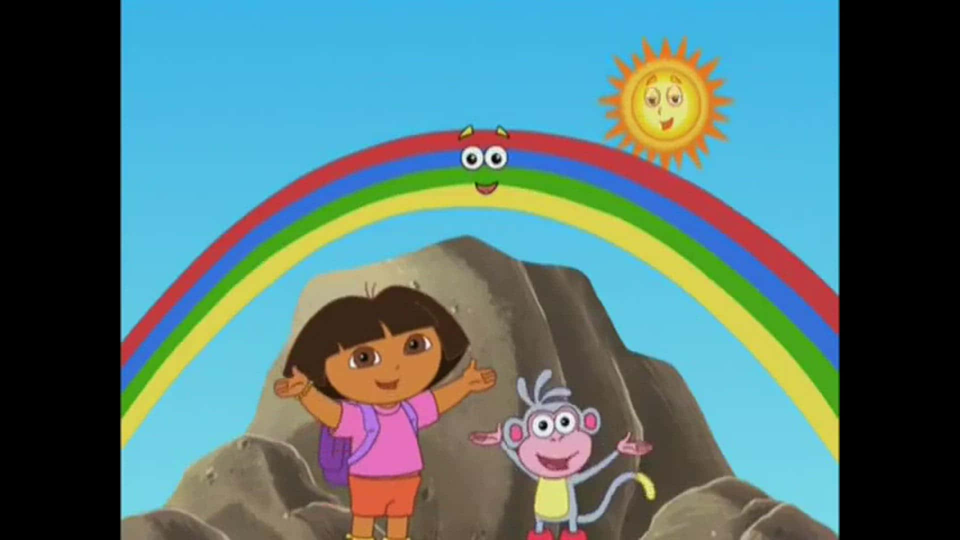 "Fun is just around the corner with Funny Dora!" Wallpaper