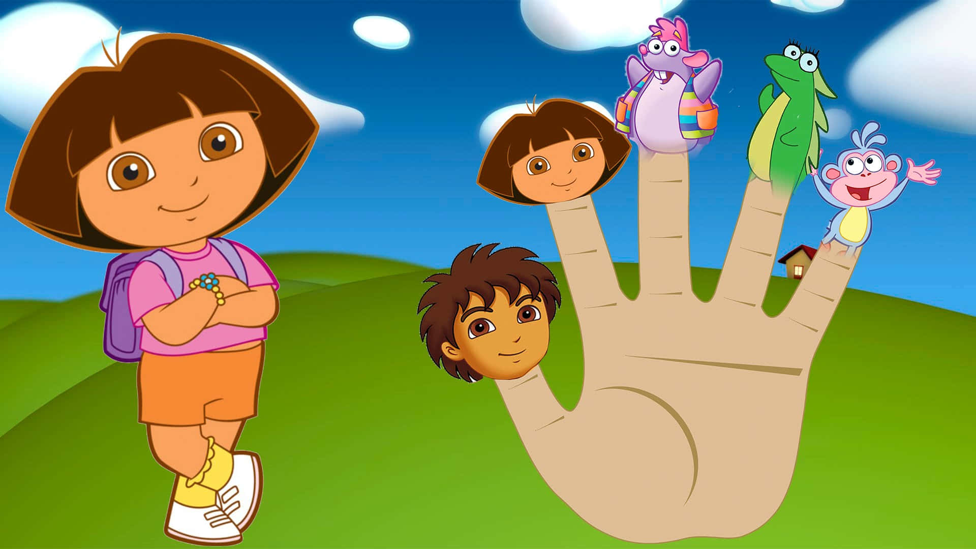 Dora The Explorer ved, hvordan man har det sjovt! Wallpaper