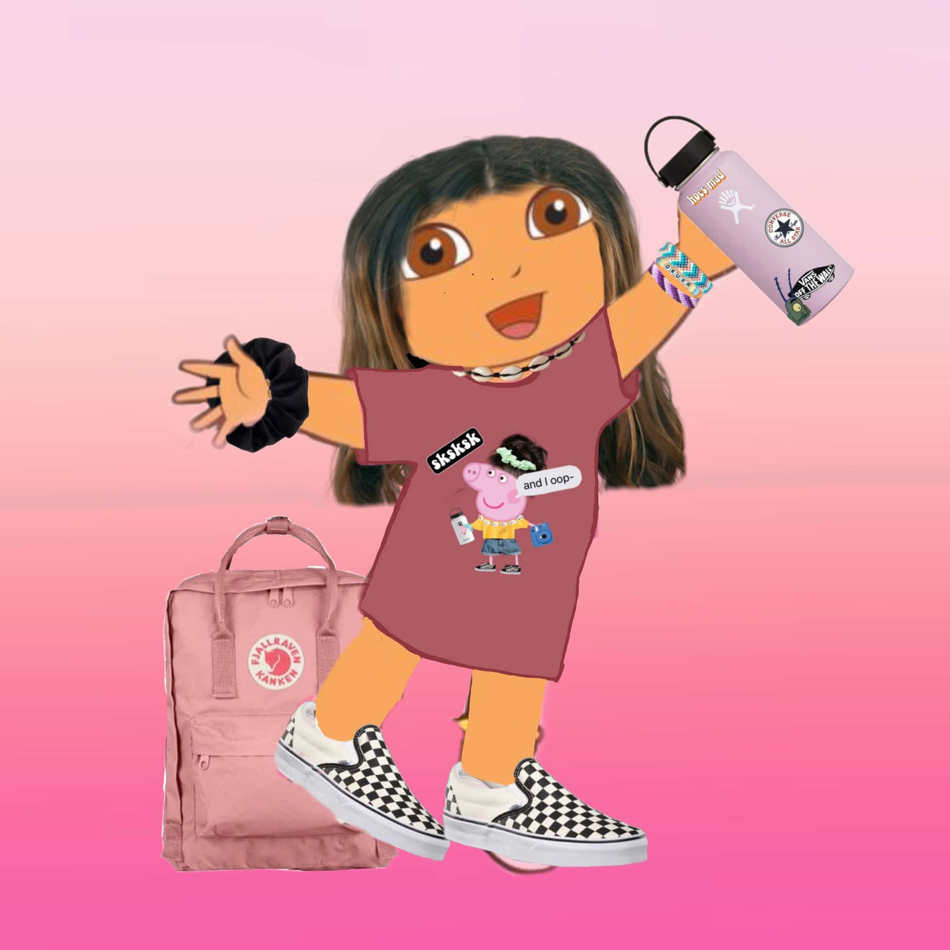 Dora the Explorer på en sjov eventyr! Wallpaper