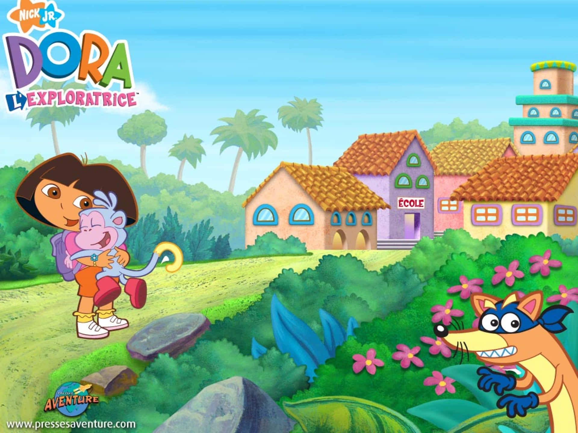 Dora,die Entdeckerin, Zeigt Ihre Unendliche Begeisterung Für Abenteuer. Wallpaper