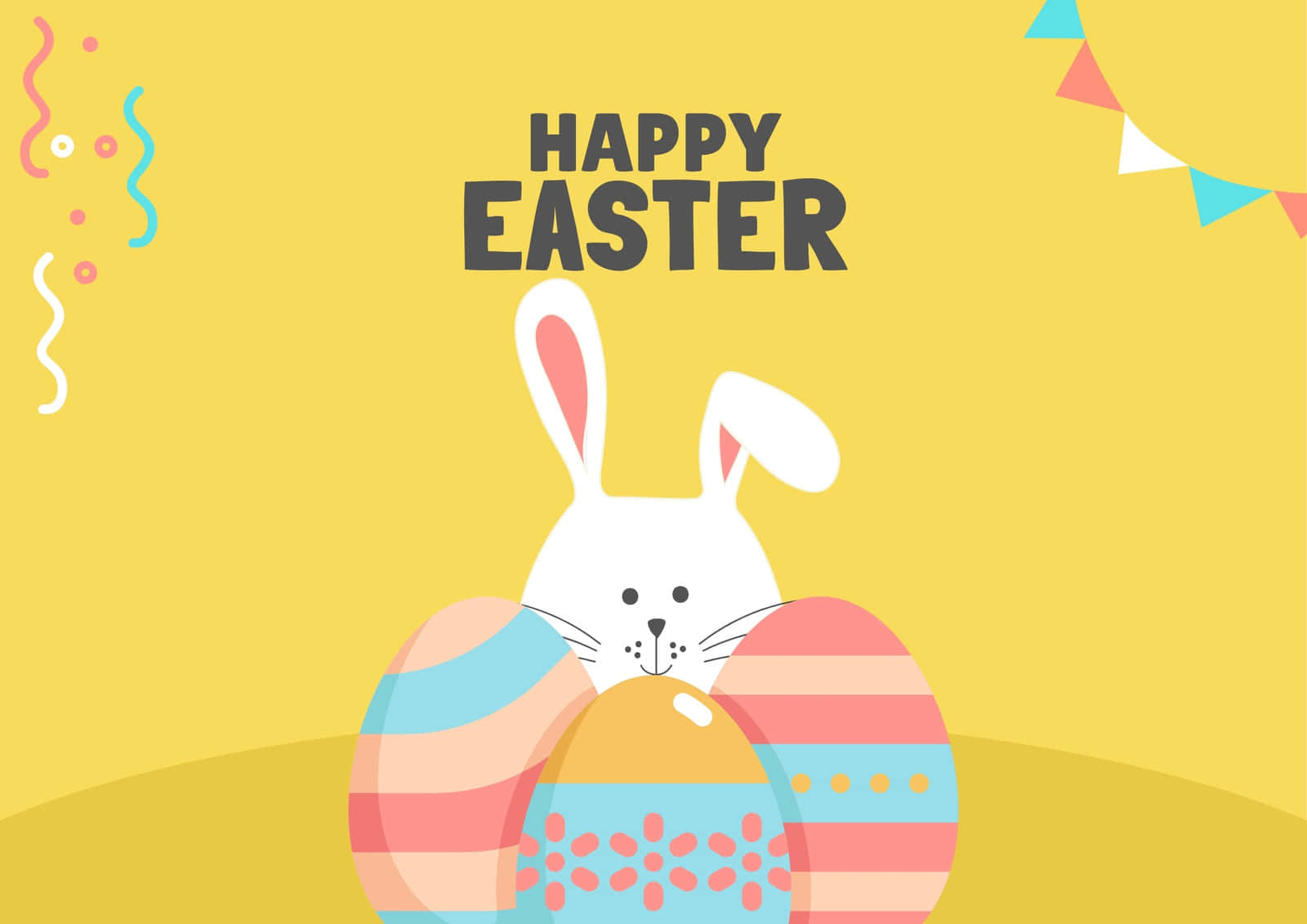 Sjovt påske kanin farverigt billede