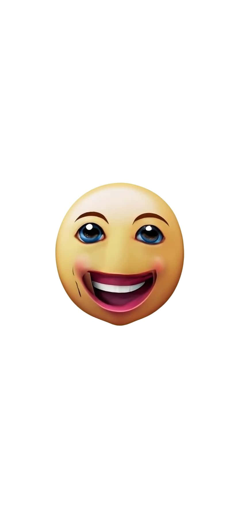 Funny_ Emoji_with_ Eyes_and_ Mouth Wallpaper