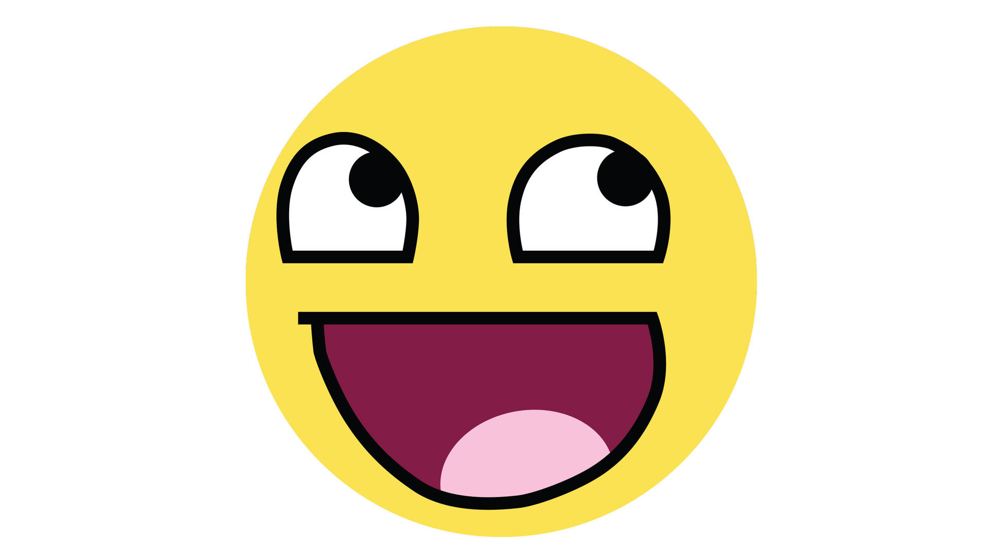 Funny Face Delighted Emoji Wallpaper