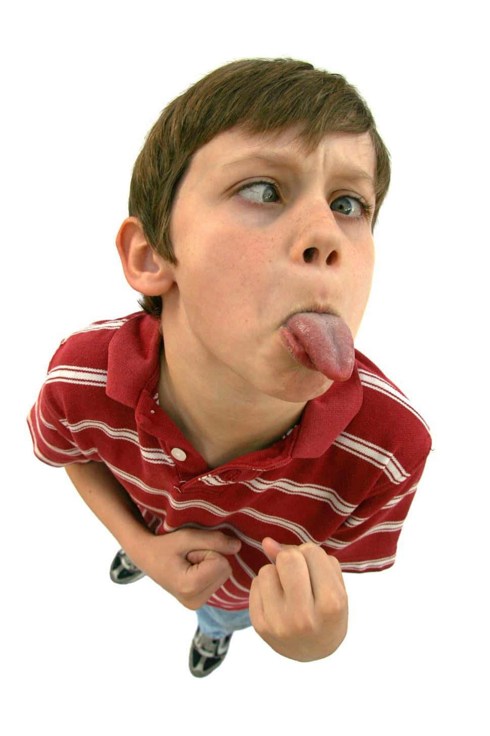 Funny Face Boy Sticking Tongue Out Picture
