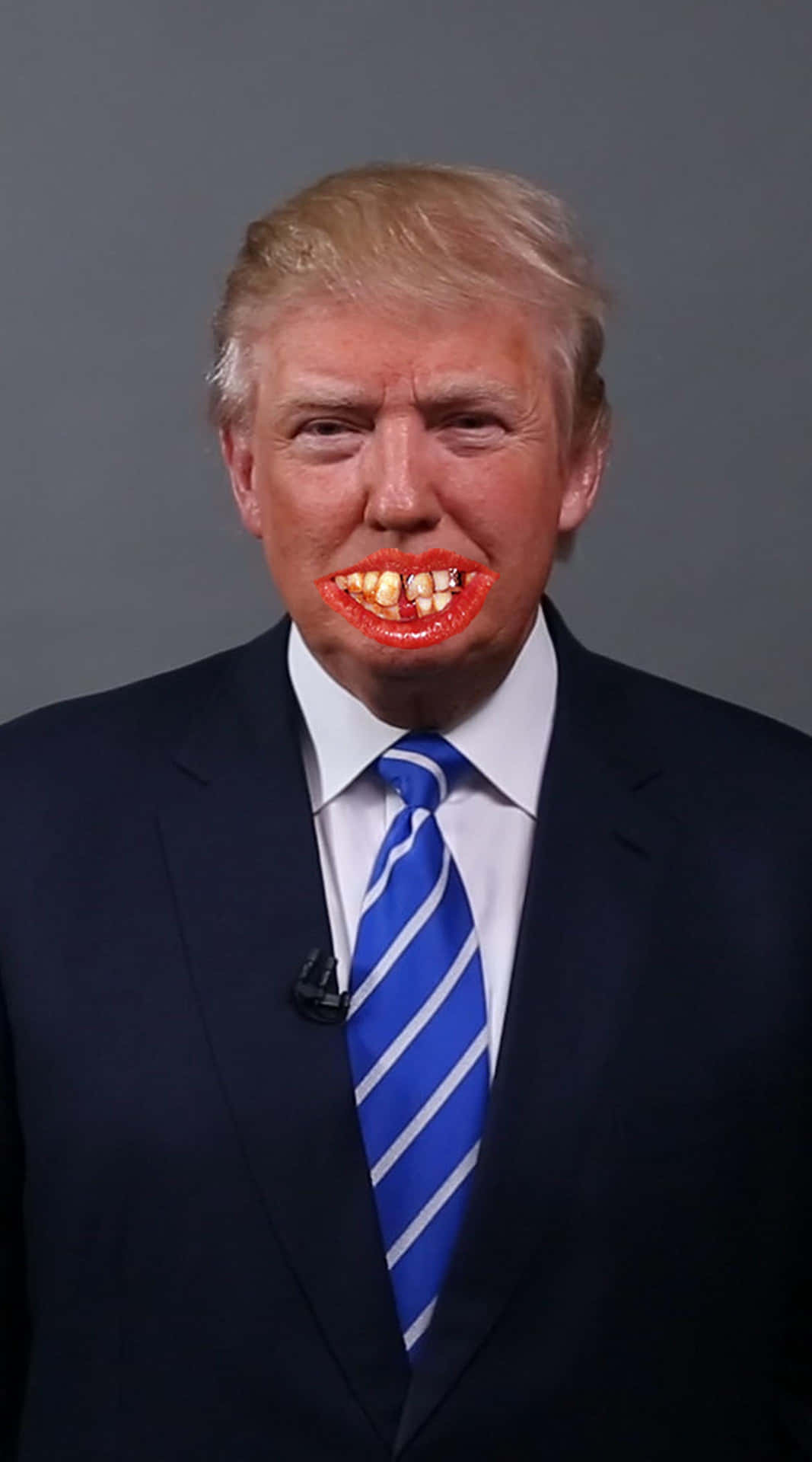 Immaginedivertente Di Donald Trump Con Una Faccia Buffa.