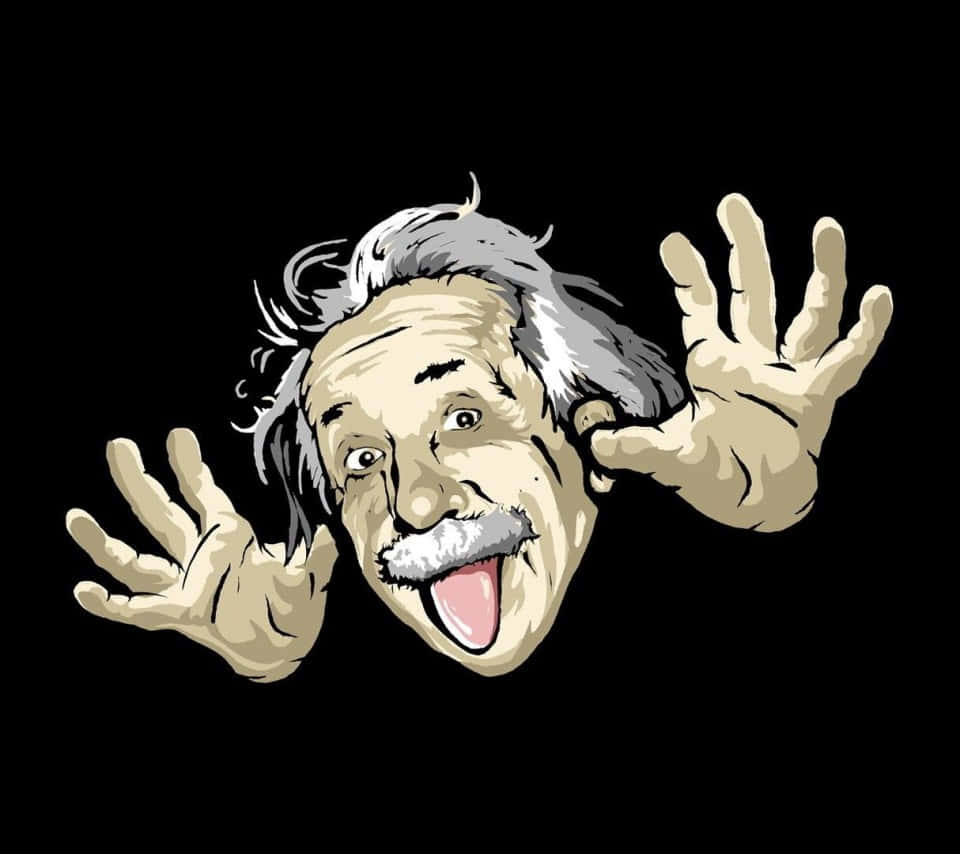 Download Albert Einstein Funny Facebook Profile Picture | Wallpapers.Com