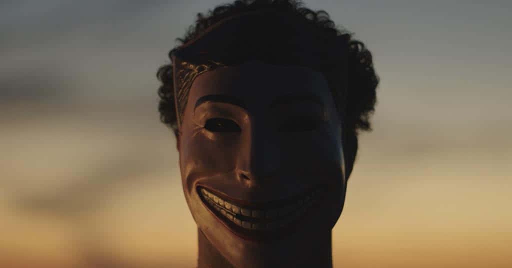Funny Creepy Mask Facebook Profile Picture