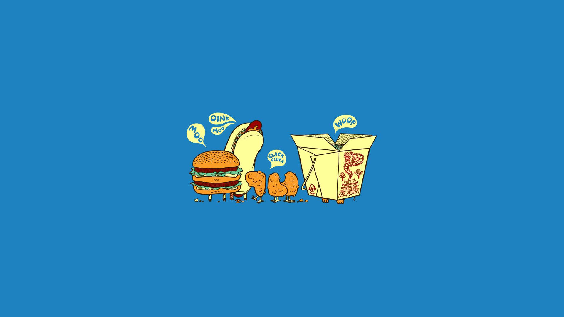 Funny Fast Food Aesthetic Wallpaper