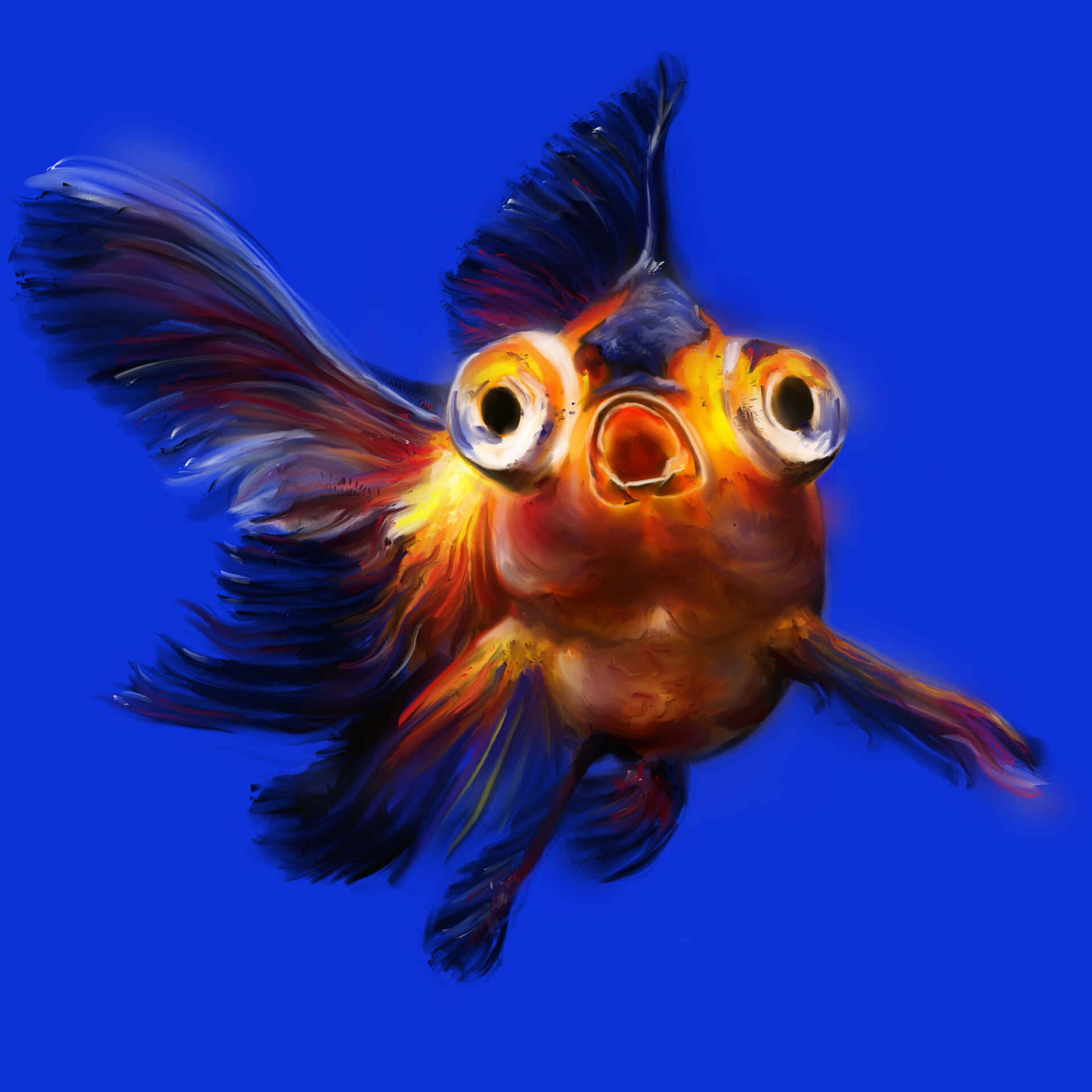 Funny Fish Painting Picture