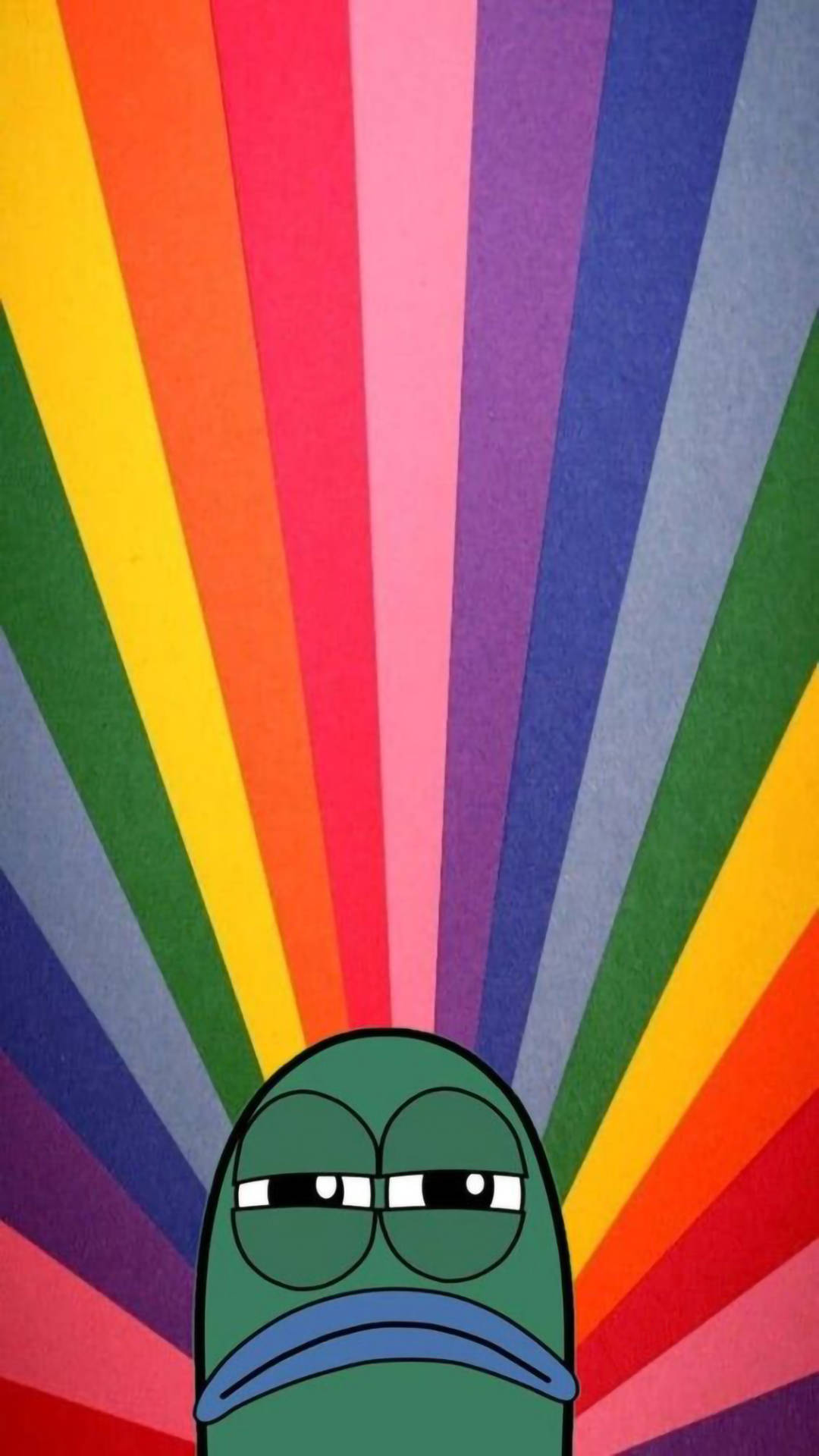 Funny Fish Rainbow Aesthetic Wallpaper