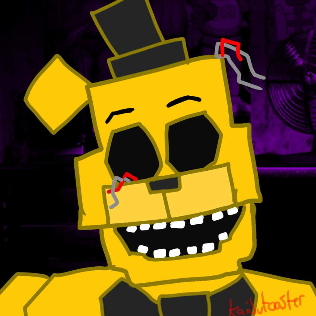 Roligfnaf Golden Freddy Fan Art-bild
