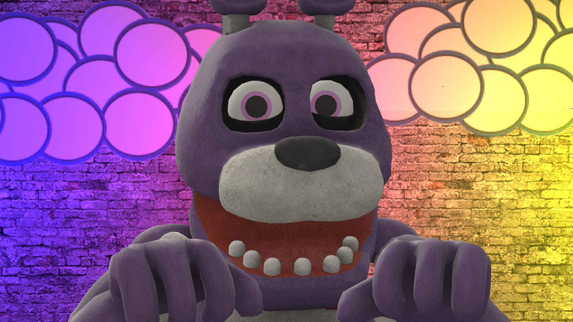 Funny Fnaf Bonnie Purple And Yellow Picture