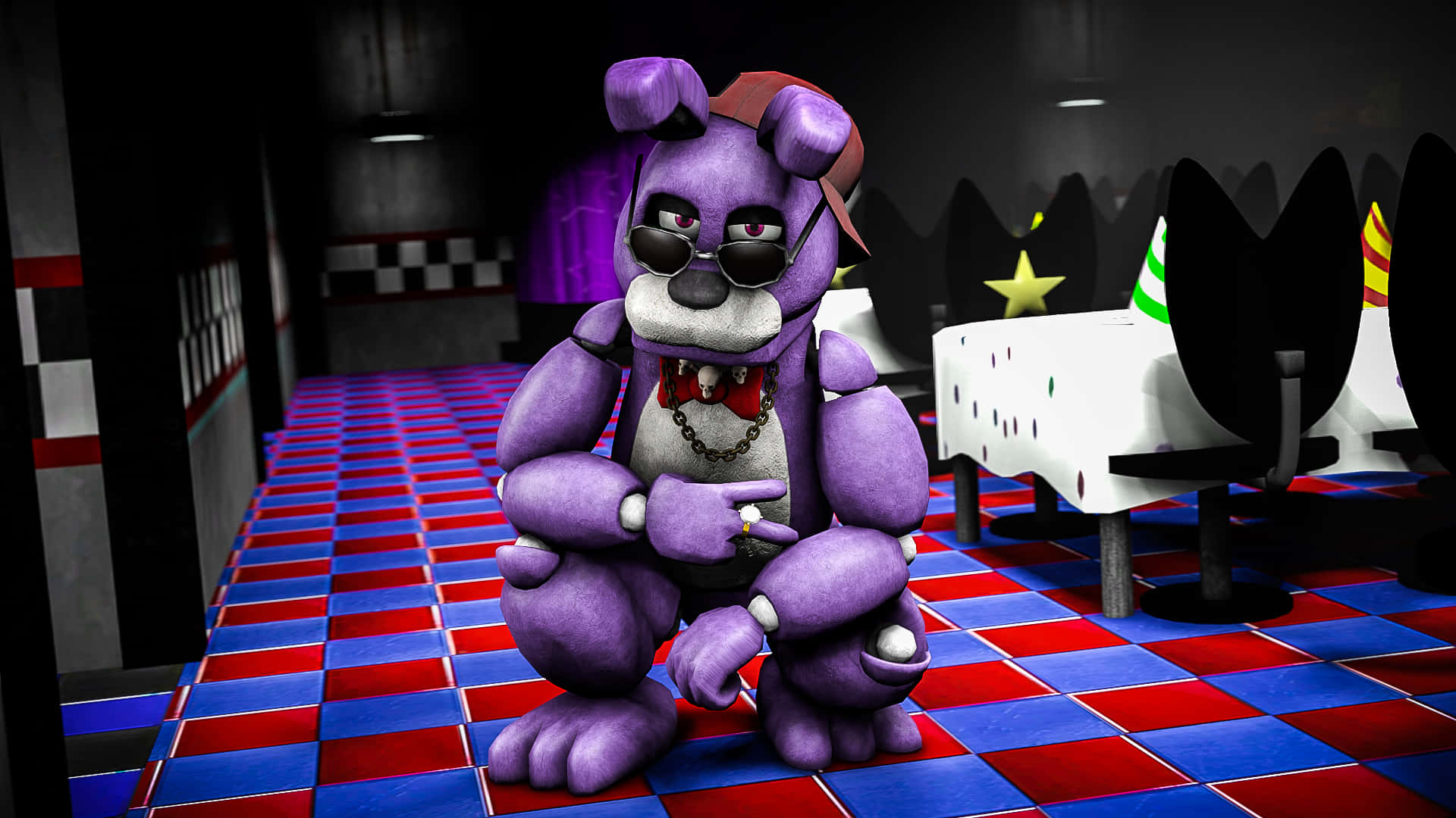 Funny Fnaf Bonnie Peace Sign Picture