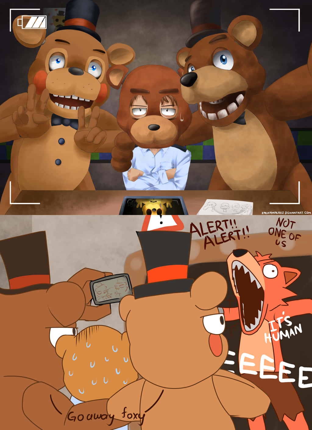 Funny Fnaf Withered Freddy Fan Art Picture