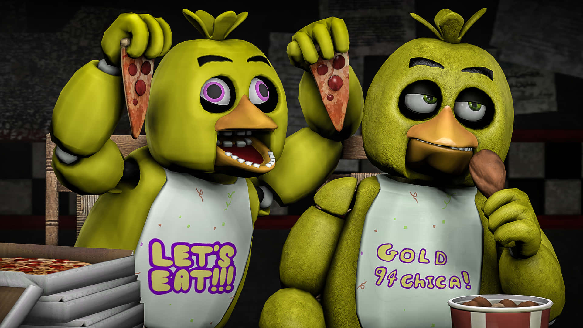 Funny Fnaf Chica Eating Picture