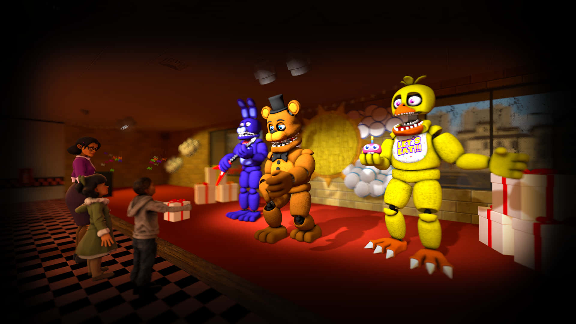 Funny Fnaf Bonnie, Freddy And Chica Picture