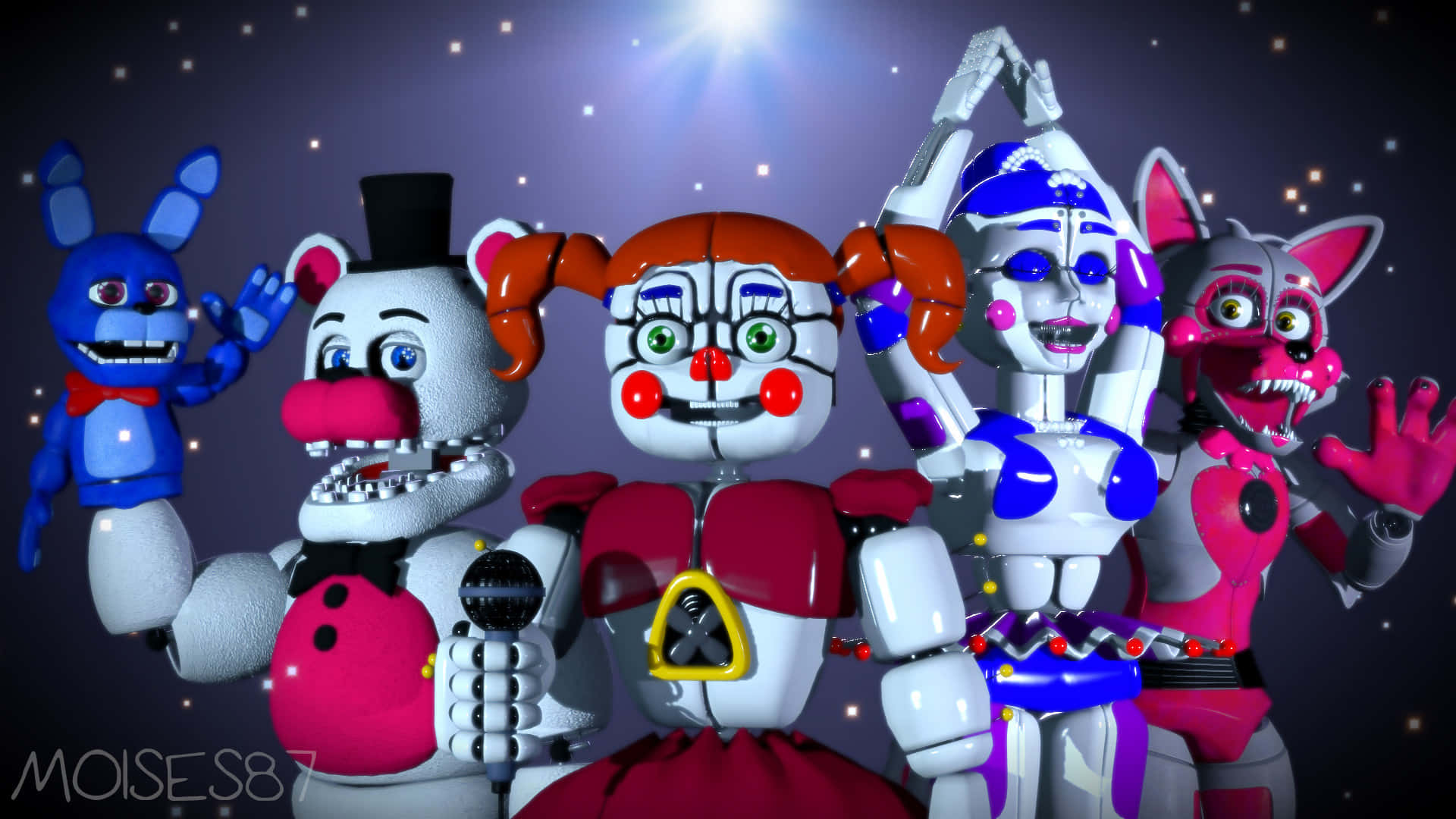 Funny Fnaf Sister Location Characters Picture