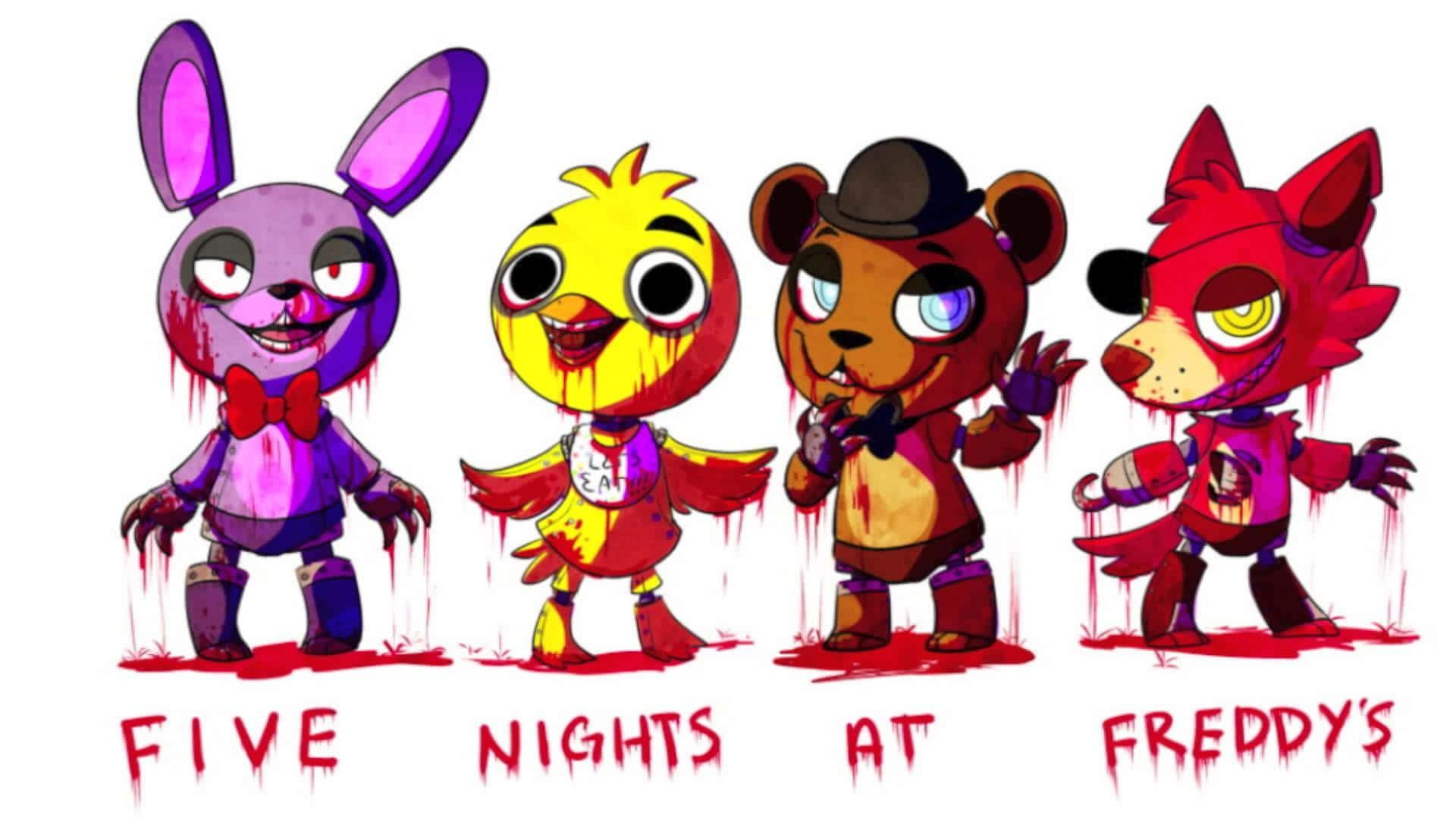 Funny Fnaf Cartoon Chibi Picture