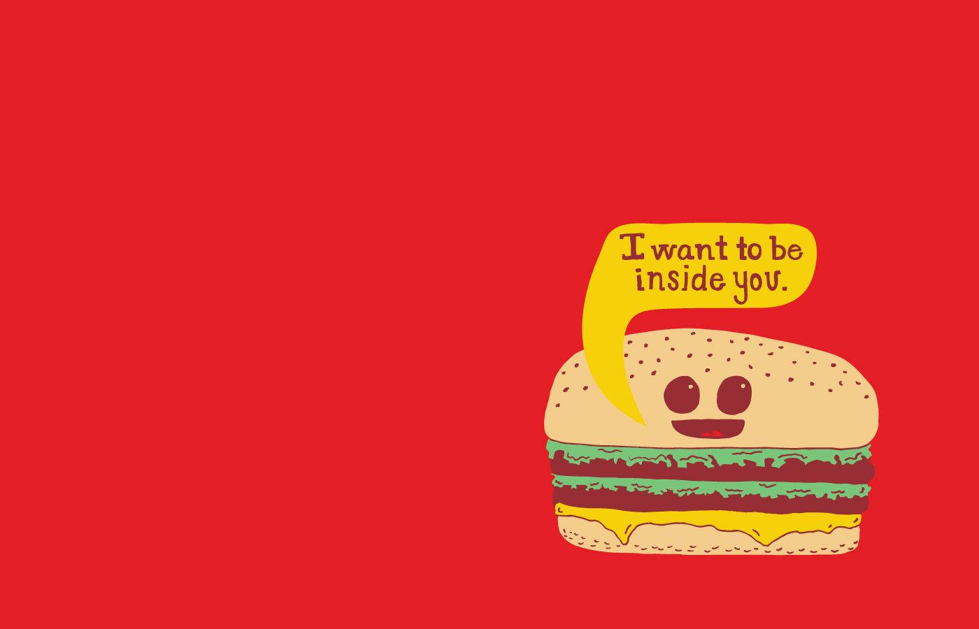 Funny Food Background Wallpaper