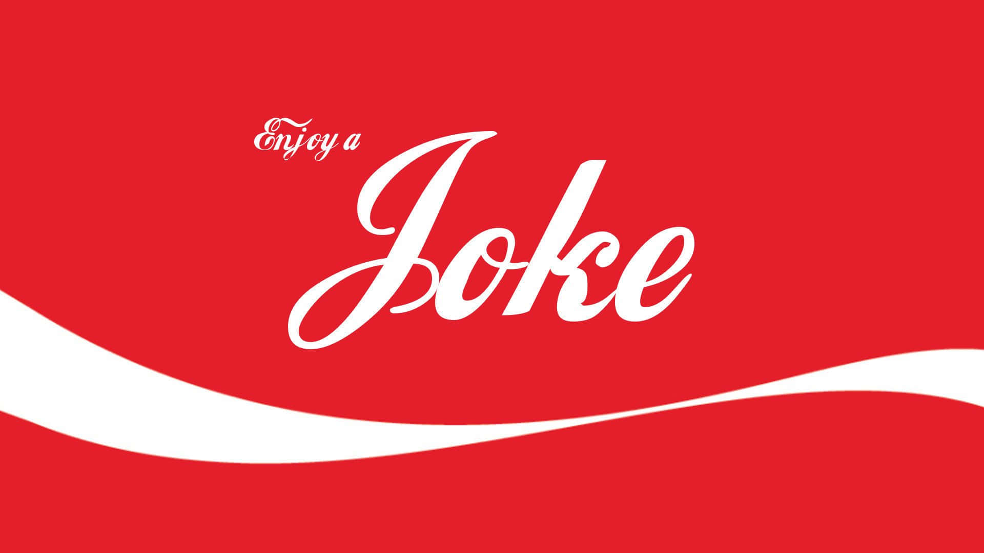 A Coca Cola Logo With The Word Joke On It Wallpaper