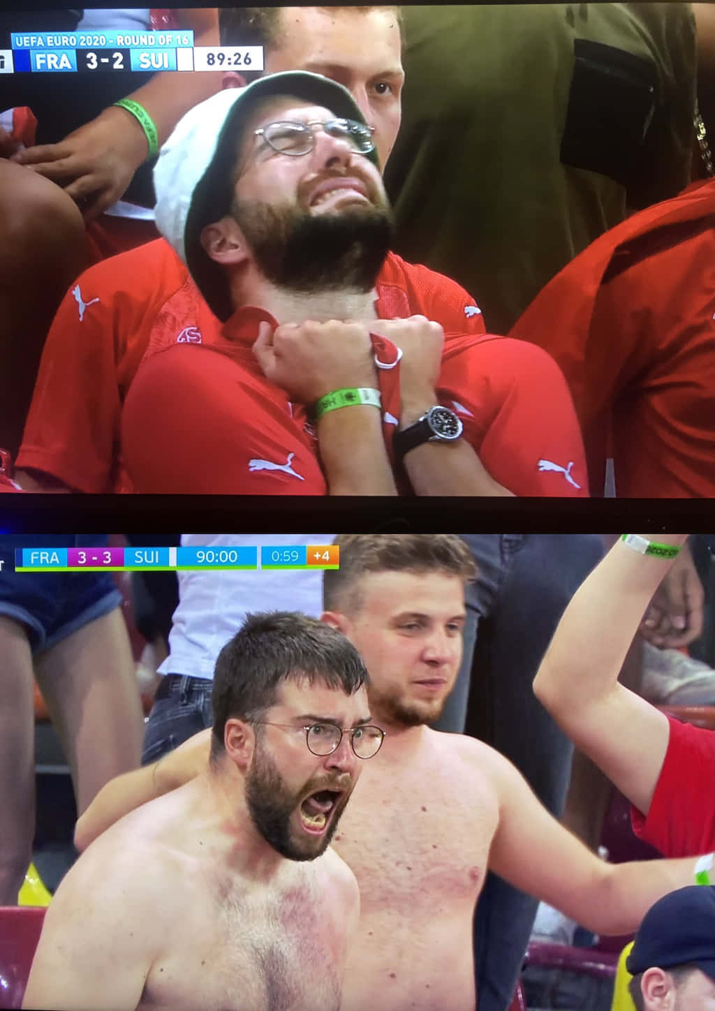Funny Football Players Reaction Picture