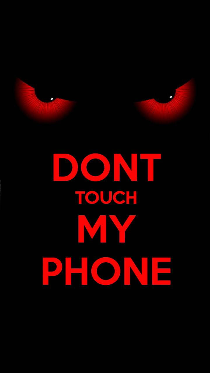 Funny Get Off My Phone Cute Angry Wallpaper