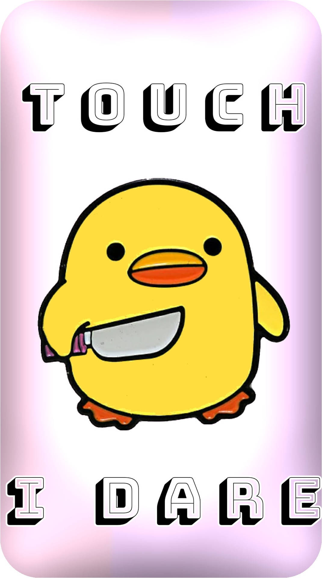 Funny Get Off My Phone Duckling Wallpaper
