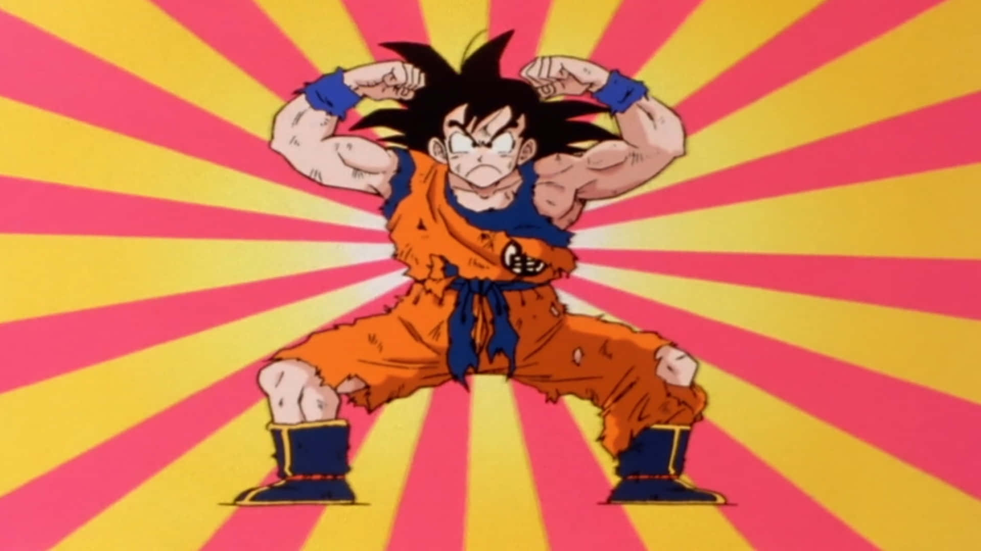 Goku Takes a Tumble Wallpaper