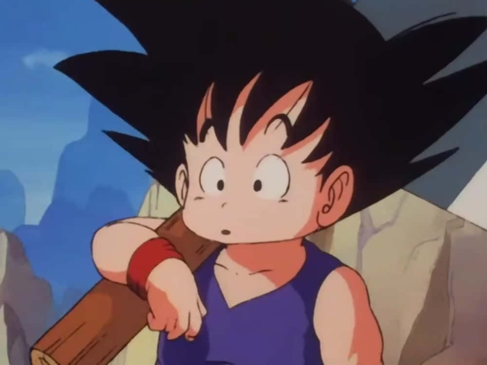 Prepáratepara Reír Con Goku Divertido. Fondo de pantalla