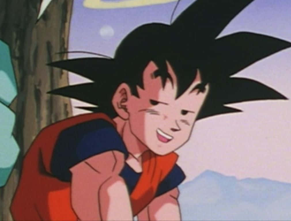Gokuist Bereit Für Einen Lustigen Tag Unterwegs. Wallpaper
