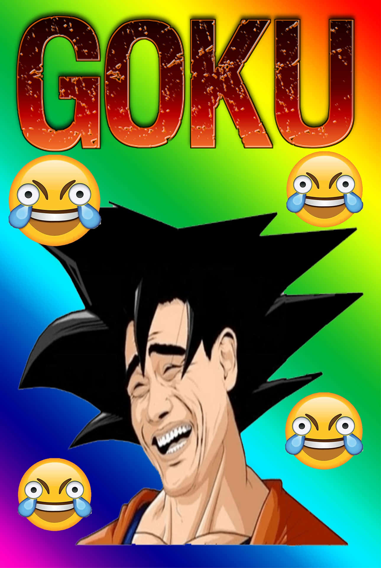 Goku is feeling silly Wallpaper