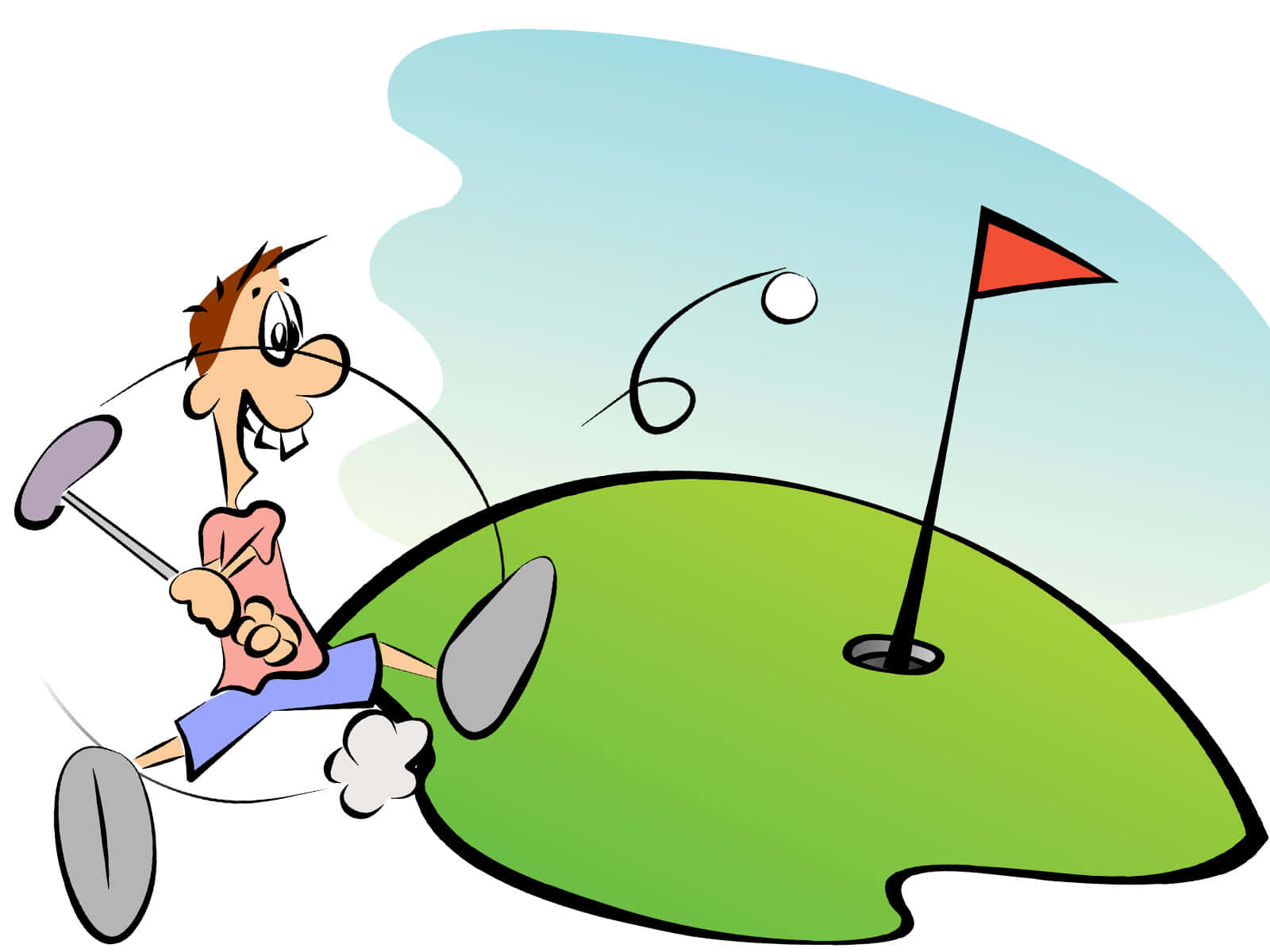 Funny Golf Cartoon Picture