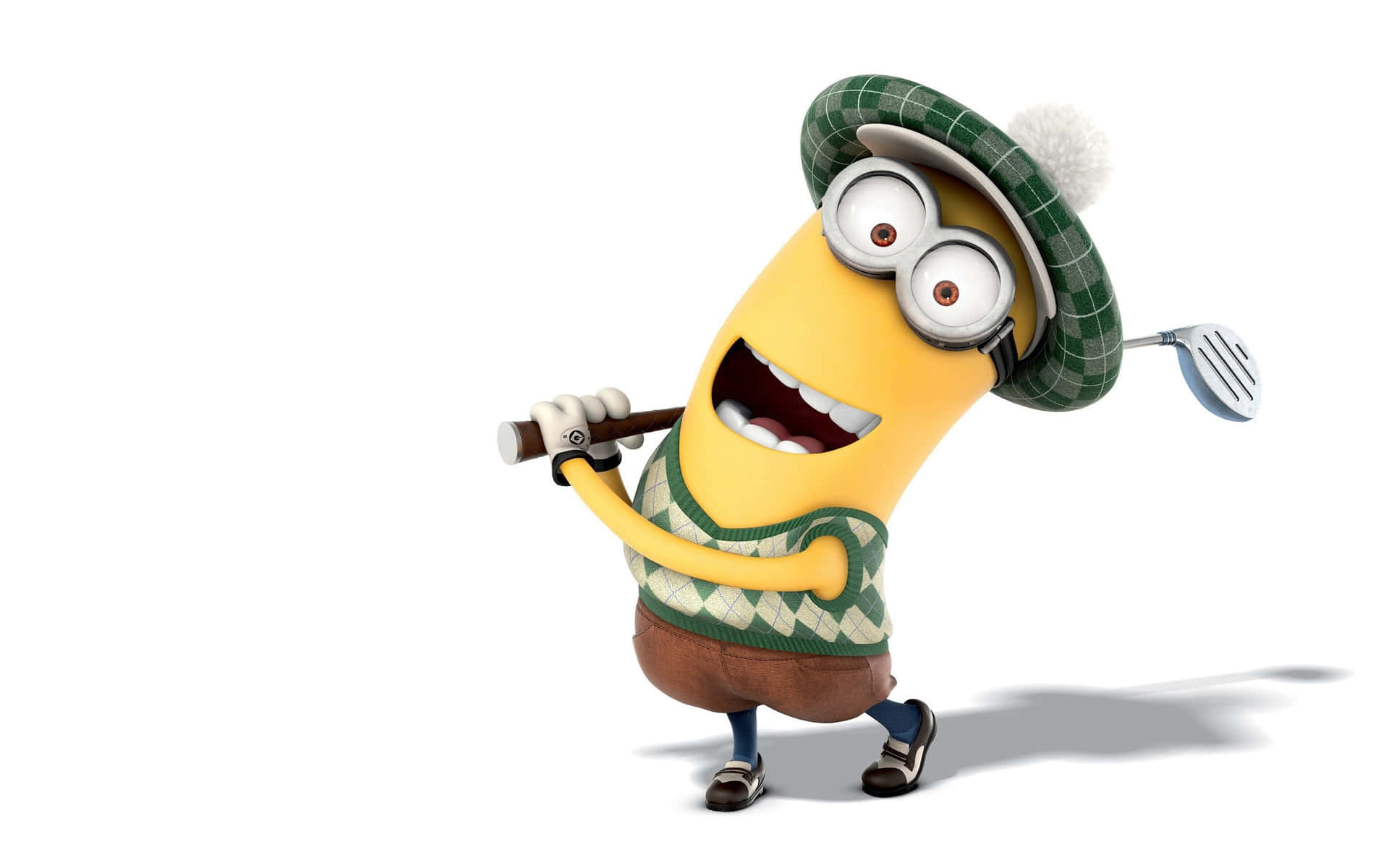 Funny Minion Playing Golf Picture