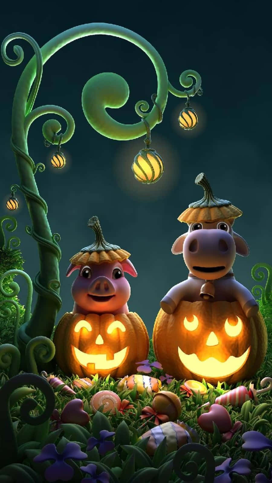 Funny Pumpkin Pig Halloween Pictures