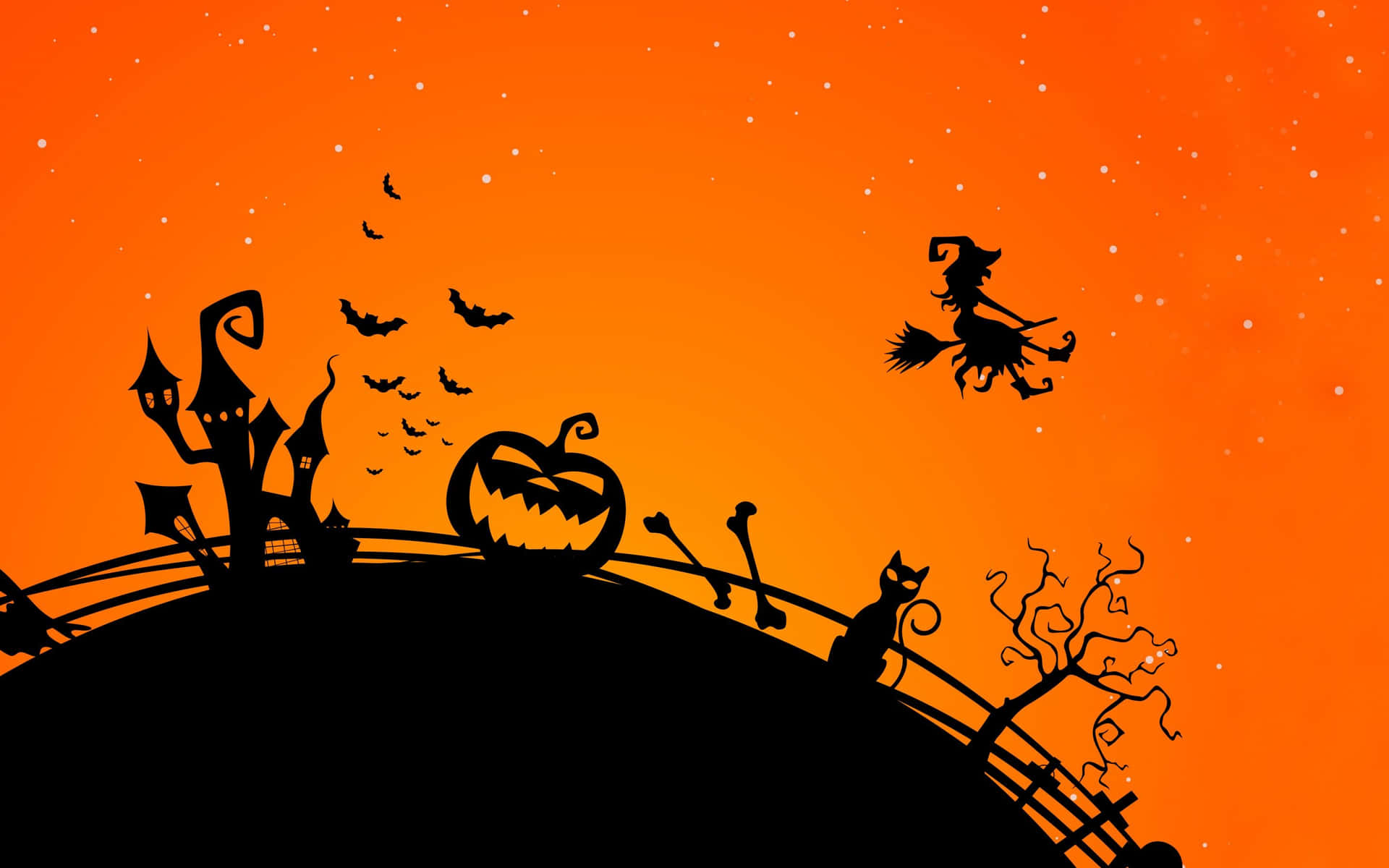 Halloweenspaß Mit Kürbissen Wallpaper