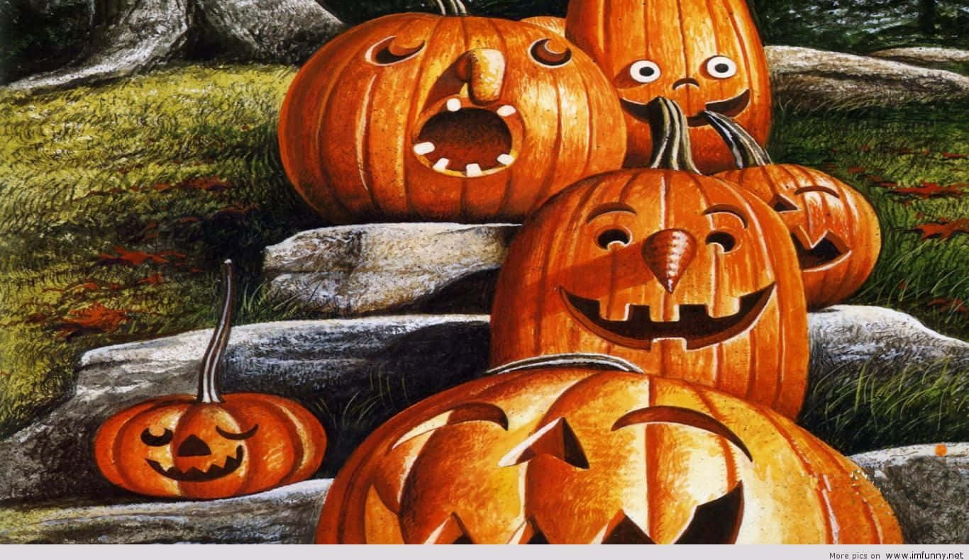 "Have a spooky but funny halloween!" Wallpaper