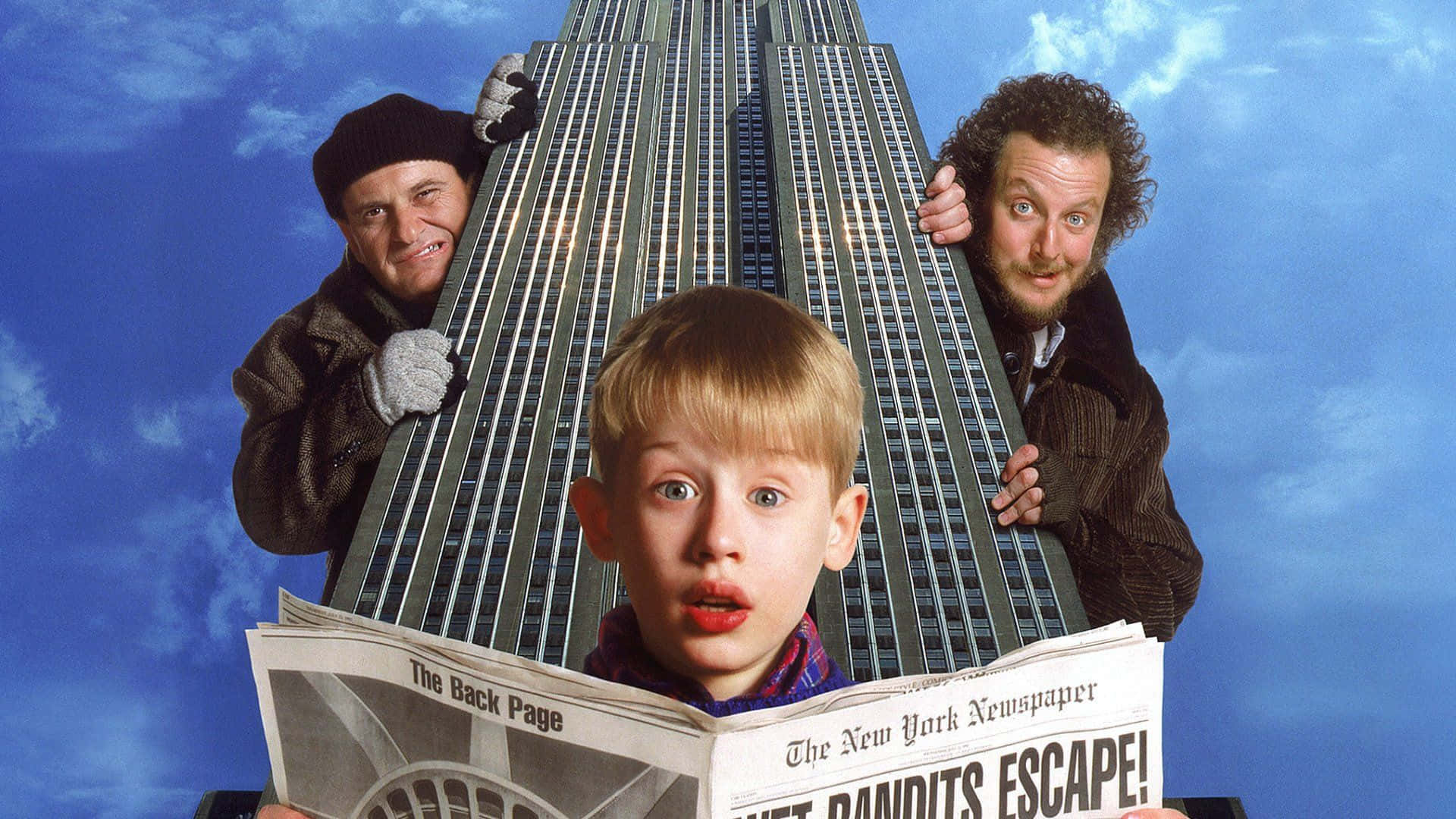 Funny Home Alone Poster Building Wallpaper
