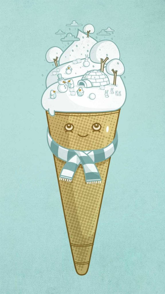 Download Funny Iphone Ice Cream Wallpaper 