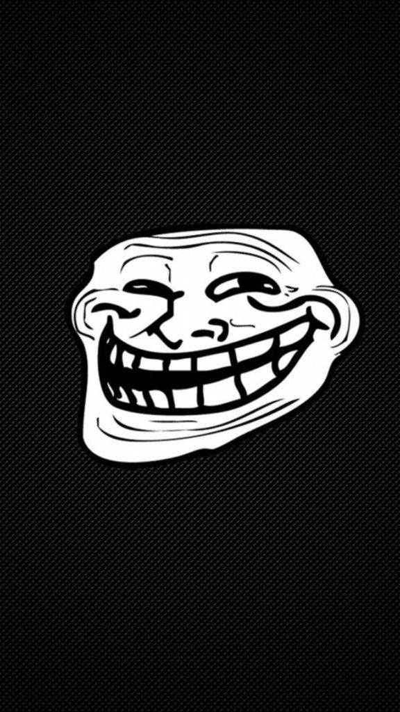Funny Iphone Troll Face Wallpaper