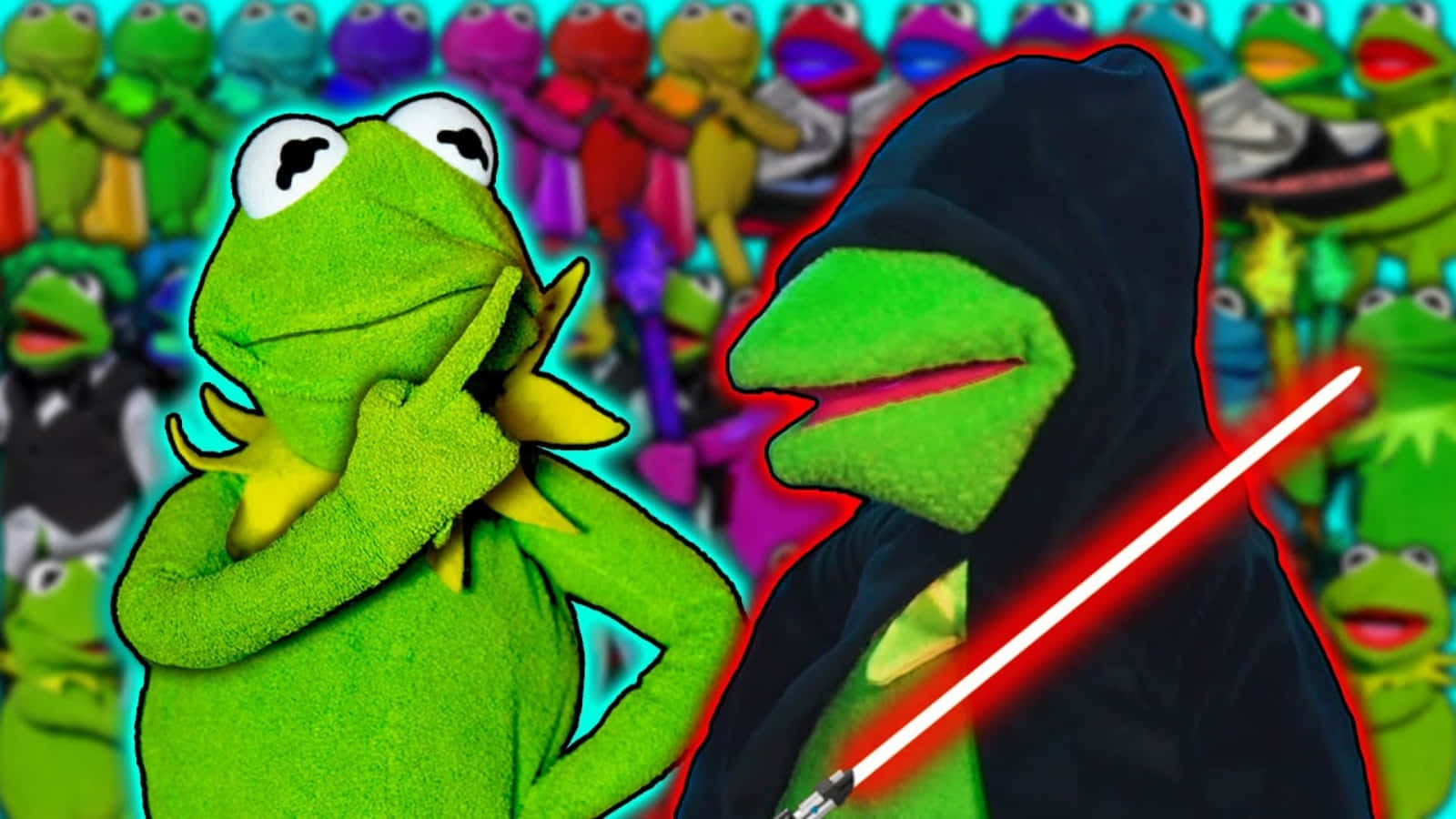 Funny Kermit With Ninja Picture