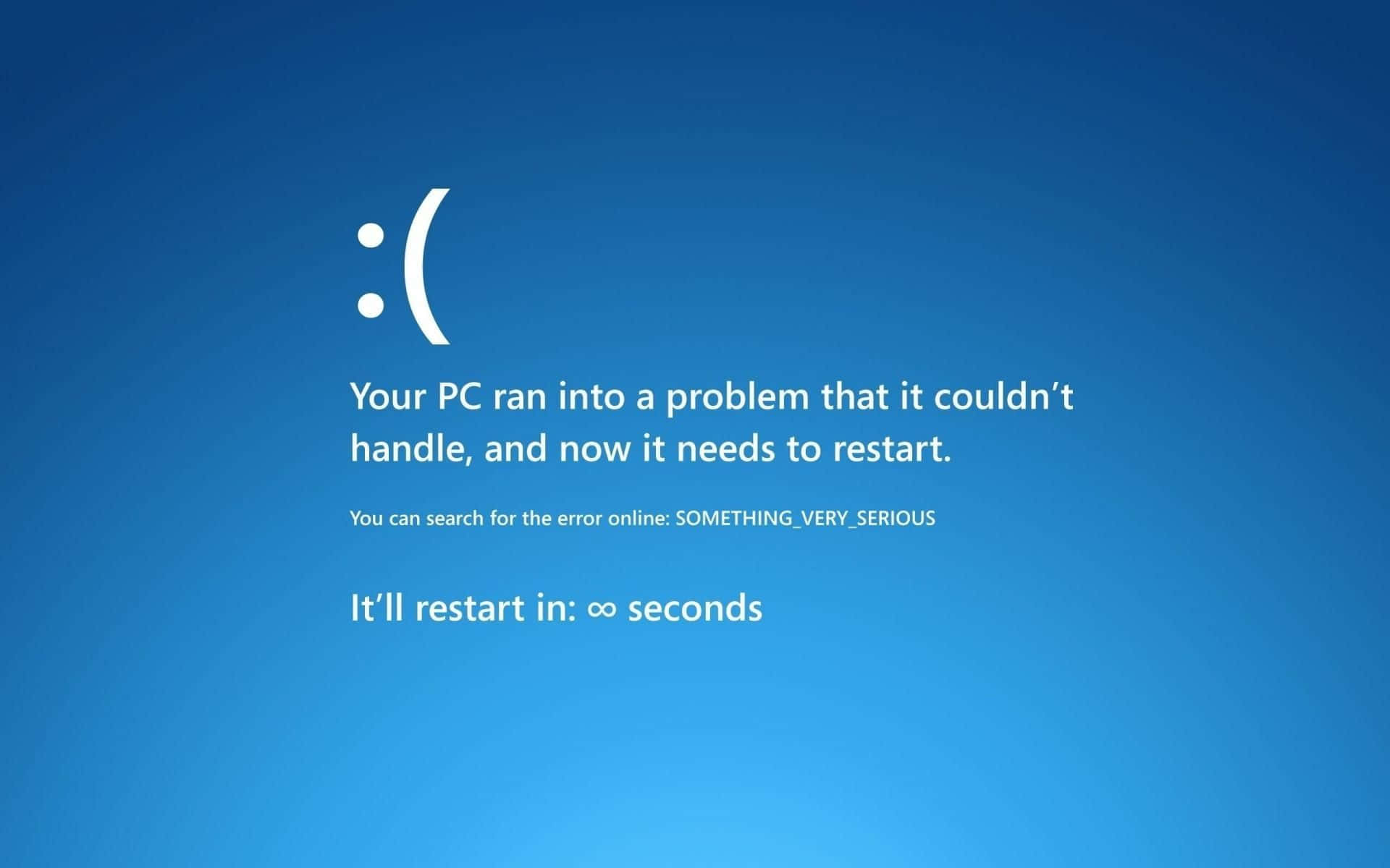 PC Error Prank Funny Lock Screen Wallpaper