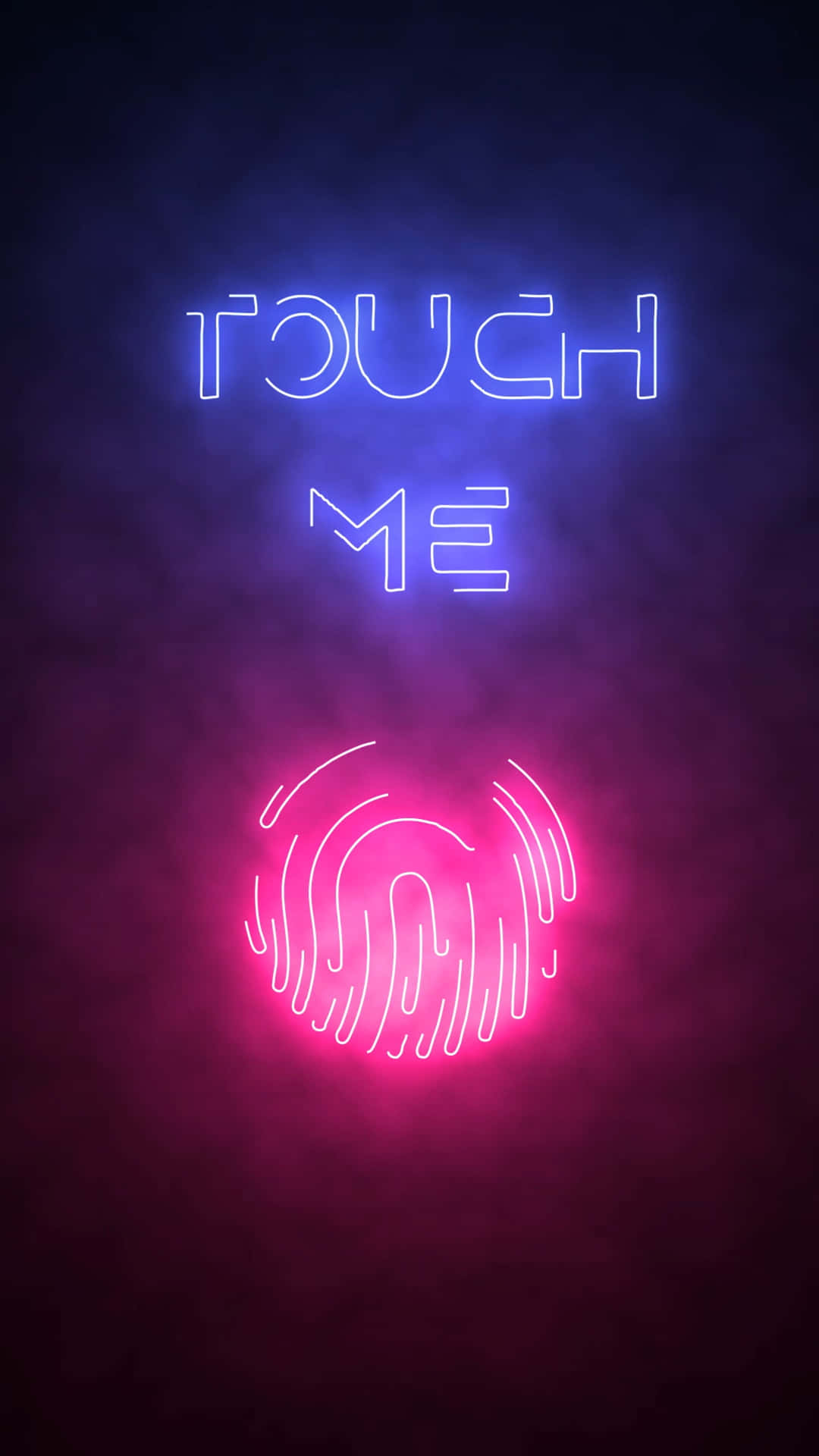 Download Neon Touch Me Funny Lock Screen Wallpaper 