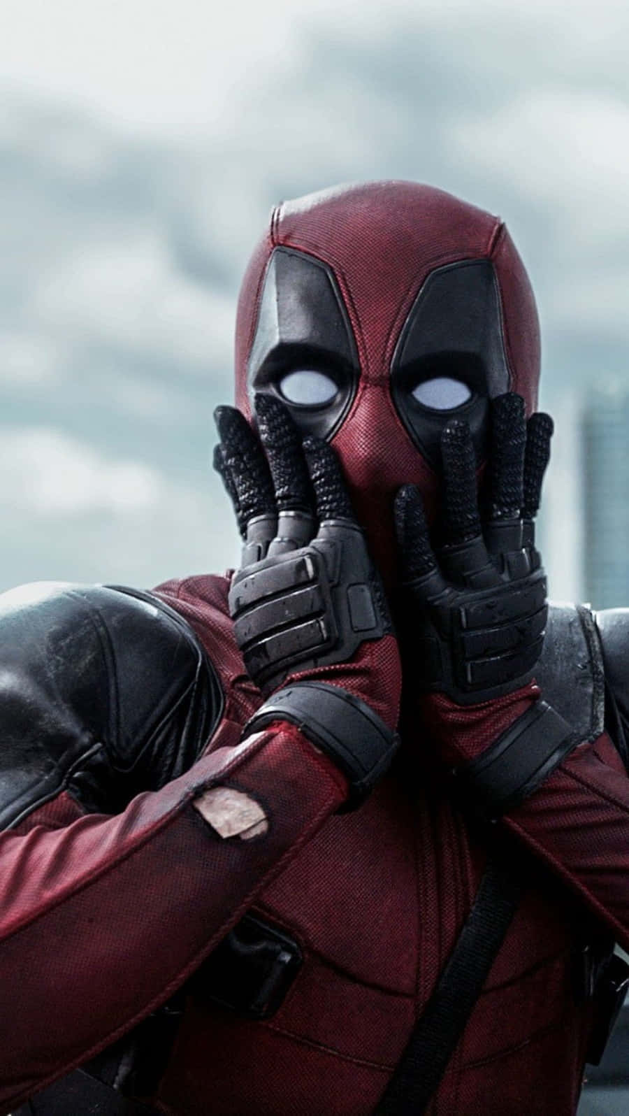 Funny Marvel Shocked Deadpool Picture