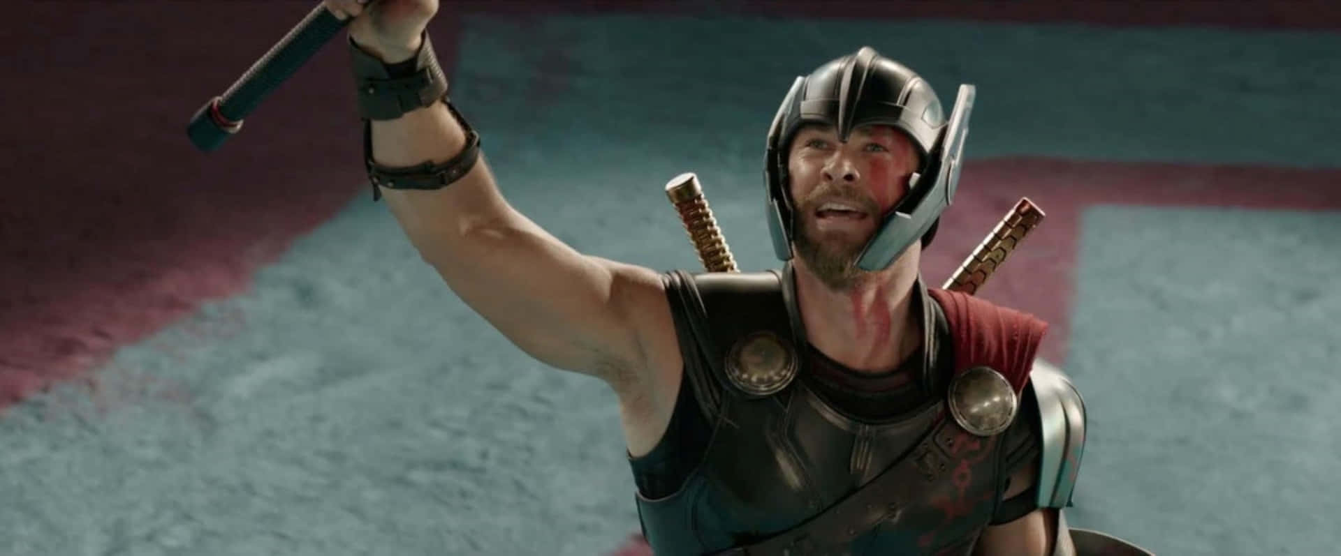 Funny Marvel Thor Raising Hammer Picture