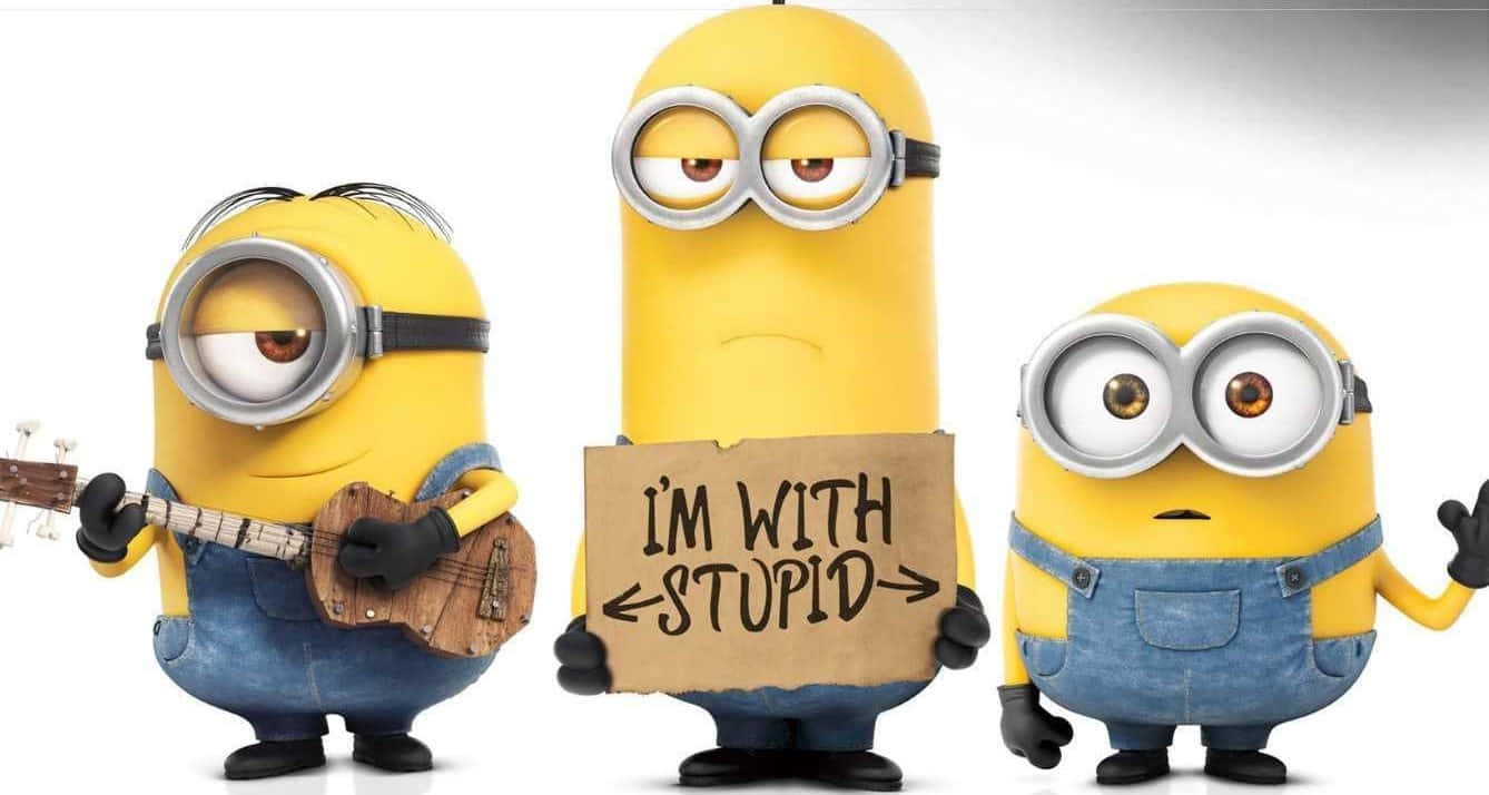 Three Funny Minion Friends Pictures