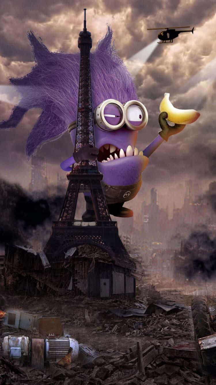 Funny Minion Monster With Banana Pictures