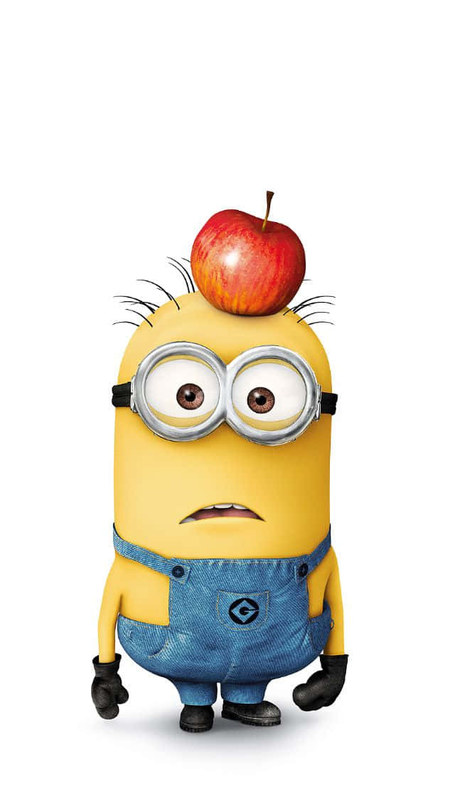 Funny Minion Stuart With Apple Pictures